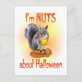 Halloween-Eichhörnchen Postkarte