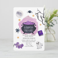 Halloween, ein Baby, braut eine Babydusche