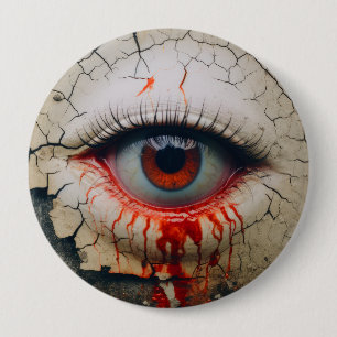 Halloween - Ein Mit Augen Bluthochdruck Button
