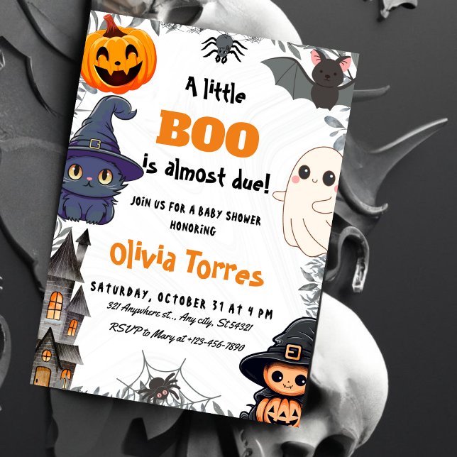 Halloween eine kleine Boo Baby-Dusche Einladung (Von Creator hochgeladen)