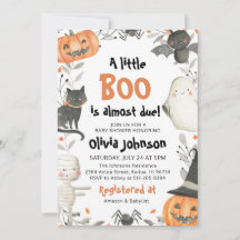 Halloween Eine kleine Boo Baby Dusche Einladung