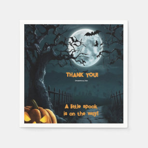 Halloween eine kleine Spook Pumpkin Baby Dusche Serviette