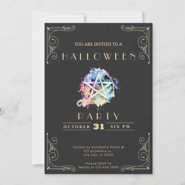 Halloween Einladung (Vorderseite)