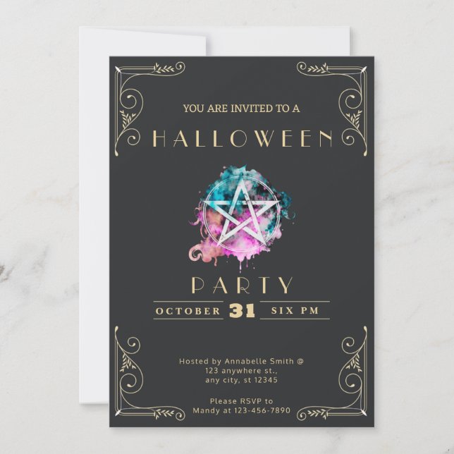 Halloween Einladung (Vorderseite)