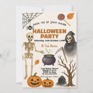 Halloween-Einladung   Candy Corn & Trick-or-Lecker Einladung
