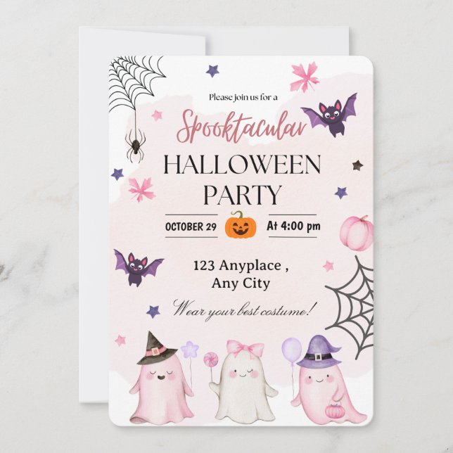 Halloween-Einladung Einladung (Vorderseite)