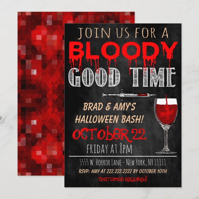 Halloween-Einladung Einladung (Vorne/Hinten)