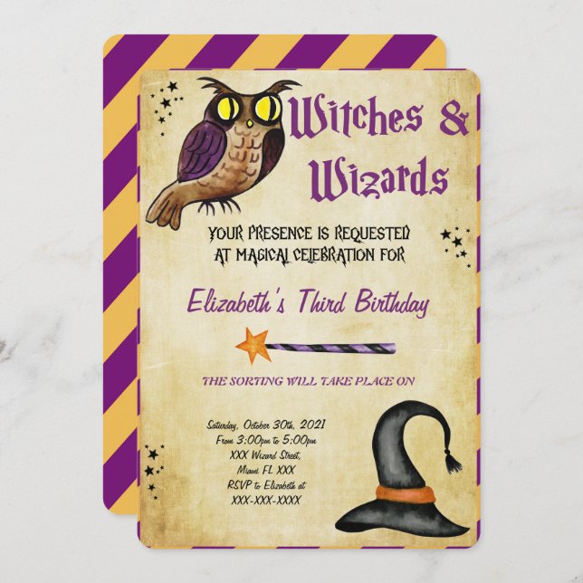 Halloween-Einladung Einladung (Vorne/Hinten)