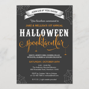 Halloween-Einladung / Erwachsenes-Halloween-Party Einladung