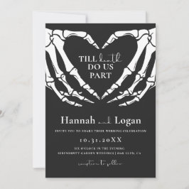 Halloween-Einladung, gotische Hochzeit Einladung