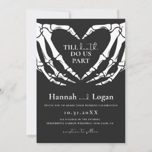 Halloween-Einladung, gotische Hochzeit Einladung