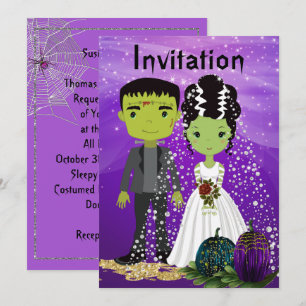 Halloween-Einladung mit Bride Einladung
