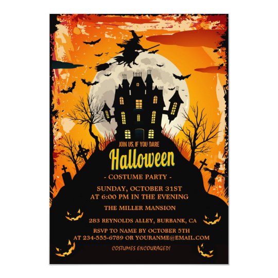 Halloween Einladungen Spuk Hauseinladungen Einladung Zazzle Ch