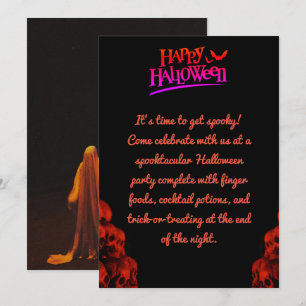 Halloween-Einladungskarte Einladung