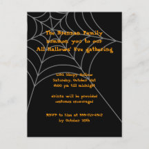 Halloween-Einladungskarte