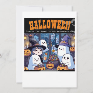 Halloween Einladungskarte im Stil des Party