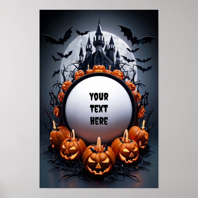 Halloween-Einladungsposter Nr. 2 Poster (Vorne)