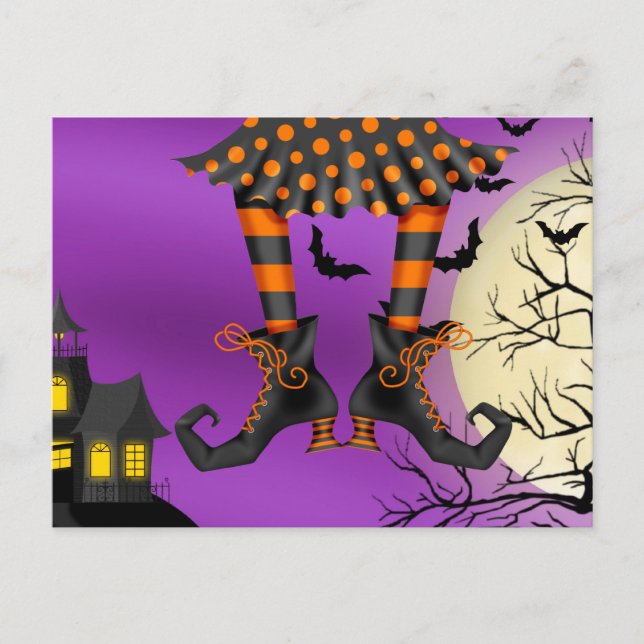 Halloween (Eintropfen) Einladung nach der Postkart (Vorderseite)