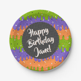 Halloween-Eiscreme Pappteller