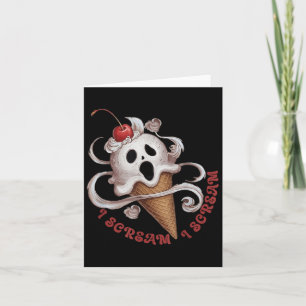 Halloween-Eiscreme, sprichwörtliches T-Shirt Idee Karte