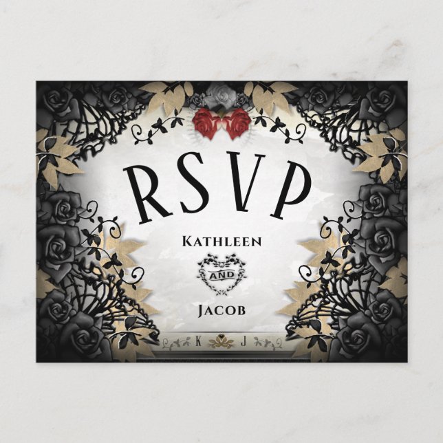 Halloween Elegante UAWG Matching PostCard Postkarte (Vorderseite)
