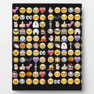 Halloween-Emoji Fotoplatte