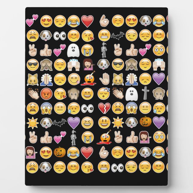 Halloween Emoji Fotoplatte (Vorderseite)