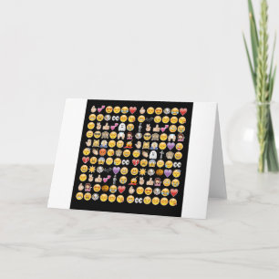 Halloween Emoji Karte