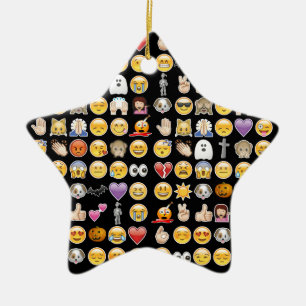 Halloween Emoji Keramikornament