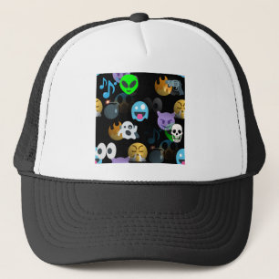 Halloween Emojis Truckerkappe