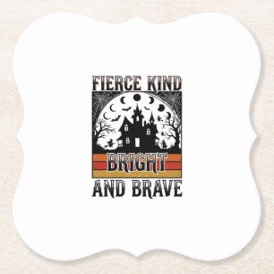 Halloween-Empowerment-Shirt Brave Vintage Hexen-D Untersetzer