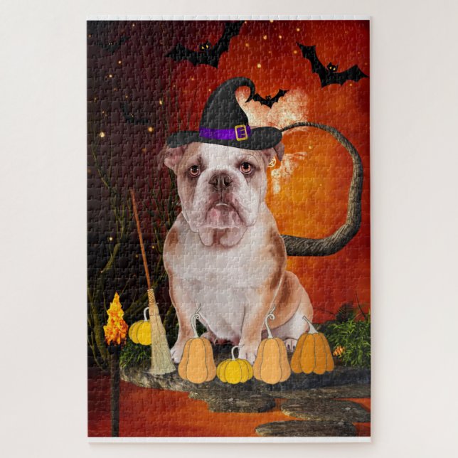 Halloween English Bulldog (Vertikal)