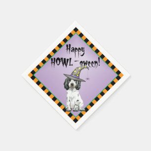 Halloween English Cocker Spaniel Napkins Serviette