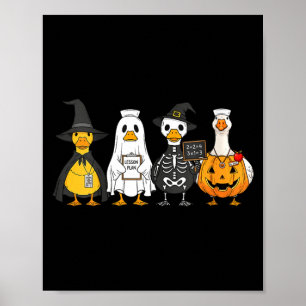 Halloween-Enten für Frauen Poster