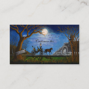 Halloween épousant le carte de visite orienté