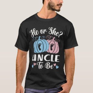 Halloween Er Oder Sie Onkel Wird Kürbis Geschlecht T-Shirt