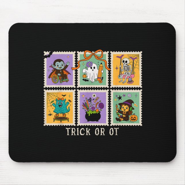 Halloween Ergotherapie Trick Or Ot Therast Mousepad (Vorne)