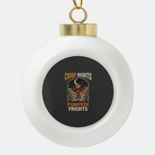 Halloween-Ernte-Kürbis-Schrecken Keramik Kugel-Ornament