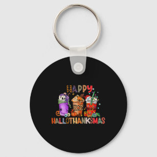 Halloween Erntedank Happy Hallothanksmas Coffee Schlüsselanhänger