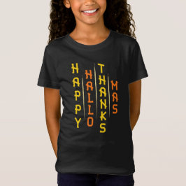 Halloween Erntedank Weihnachten Einfache Typografi T-Shirt