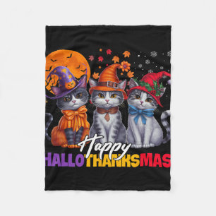 Halloween Erntedank Weihnachten Glückwunsch Hallow Fleecedecke