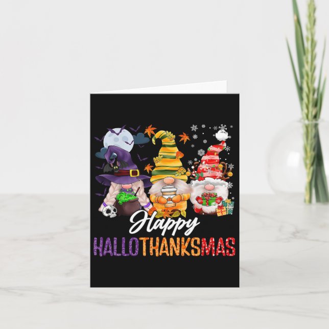 Halloween Erntedank Weihnachten Glückwunsch Hallow Karte (Vorderseite)