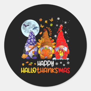 Halloween Erntedank Weihnachten Glückwunsch Hallow Runder Aufkleber
