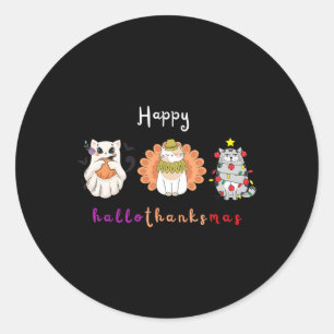 Halloween Erntedank Weihnachten Glückwunsch Hallow Runder Aufkleber