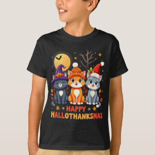 Halloween Erntedank Weihnachten Glückwunsch Hallow T-Shirt