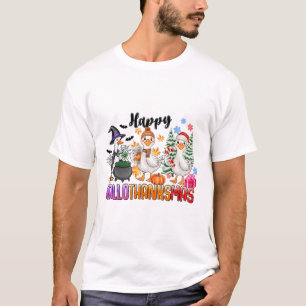 Halloween Erntedank Weihnachten Glückwunsch Hallow T-Shirt