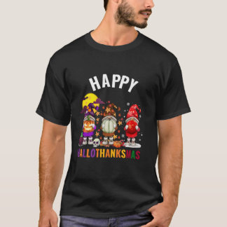 Halloween Erntedank Weihnachten HalloDanke T-Shirt