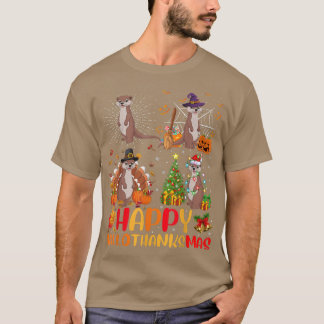 Halloween Erntedank Weihnachtssee Otter Halloween T-Shirt
