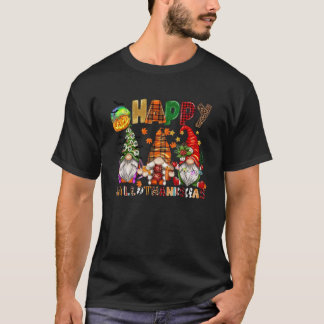 Halloween Erntedankfest Weihnachten Froh HalloDank T-Shirt