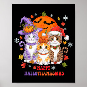 Halloween Erntedankfest Weihnachten Frohes Halloth Poster